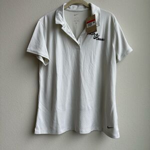 NWT Nike Dri-FIT Victory Short Sleeve Polo DH2320-392 White Custom Size Large